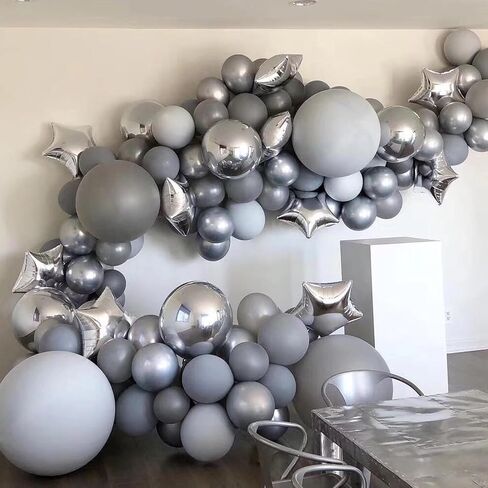 10 قطع من أشرطة تزيين البالونات، شرائط شريط تزيين بالونات بطول 164 قدم، طقم قوس بالونات لتزيين حفلات الزفاف وأعياد الميلاد in Kuwait