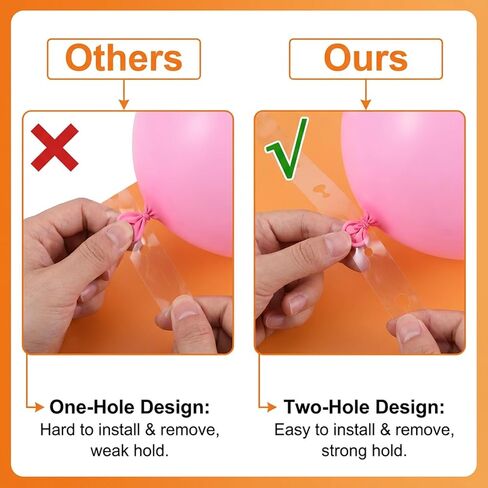 10 قطع من أشرطة تزيين البالونات، شرائط شريط تزيين بالونات بطول 164 قدم، طقم قوس بالونات لتزيين حفلات الزفاف وأعياد الميلاد in Kuwait