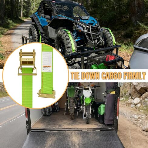 نظام إدارة البضائع لمجموعة السكك الحديدية E-Track - 4 قضبان، 4 حبال ربط، 4 مراسي دائرية، 2 × 15 قدم أشرطة سقاطة شديدة التحمل لشاحنات البضائع، والمقطورات المغلقة، وكراجات نقل الدراجات النارية in Kuwait