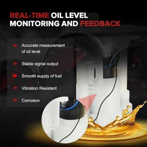 E8547M Electric Fuel Pump Module Assembly Sending Unit Compatible with Mitsubishi 2003-2007 Lancer 2.0L, 2004-2006 Lancer 2.4L Replaces# SP4032M FG1654 P76738M MN135192 MN161935 in Kuwait