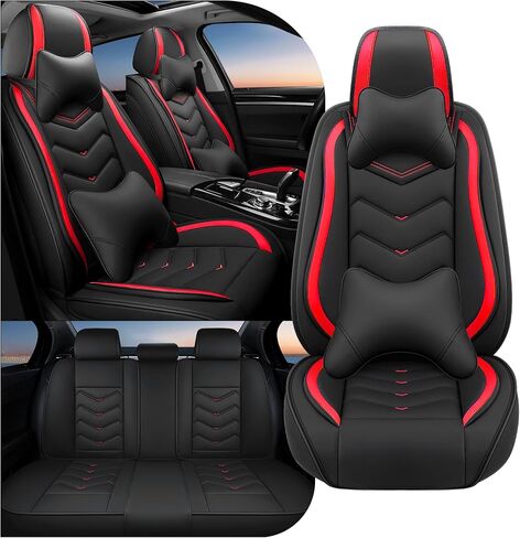 Car Seat Covers Fit for mini Cooper s 2000-2012, Stylish Sport Seat Covers, Waterproof Wear-Resistant Premium Nappa Leather Car Seat Cover.(2 Pcs Front/Black Blue) in Saudi Arabia