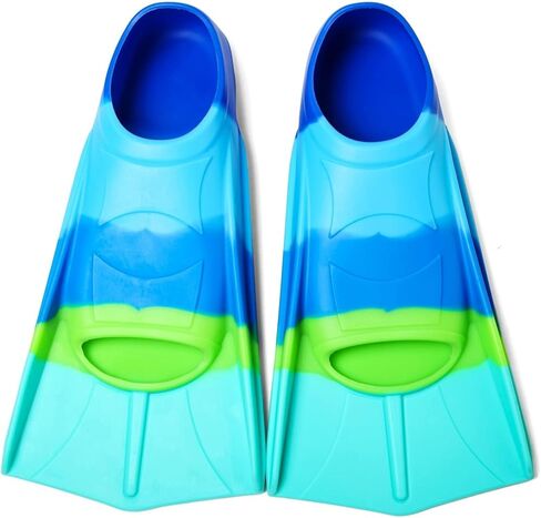 Kids Swim Fins,Short Kids Fins Youth Swimming Flippers for Lap Swimming Training for Children Girls Boys Beginners in Saudi Arabia