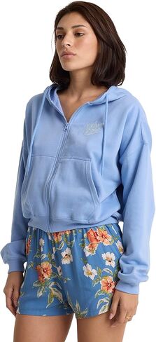 Volcom Women's Get Up Full Zip Hoodie – Recycled Fleece Sweatshirt With Kangaroo Pocket in Saudi Arabia