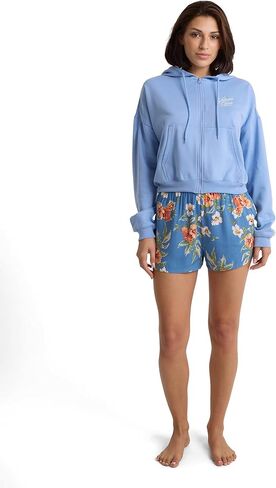 Volcom Women's Get Up Full Zip Hoodie – Recycled Fleece Sweatshirt With Kangaroo Pocket in Saudi Arabia