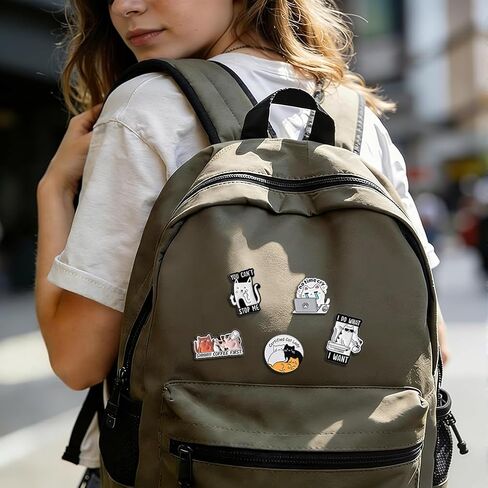 Valentine's Pins Gift For Cat Pins Enamel, Cute Enamel Pins Bulk, Funny Push Pin Decorative, Brooch Badge, Backpacks Bags Jackets for Adults Cats, Clothes Accessories Party Favors Gift (18 PCS) in Kuwait