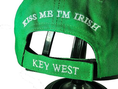 Limited Edition - Conch Republic of Key West St. Patrick's Day Baseball/Softball Cap, Embroidered Shamrocks and The Leprechauns Made Me Do It Custom Embroidery - Softball/Baseball/Fishing Cap Green in Saudi Arabia