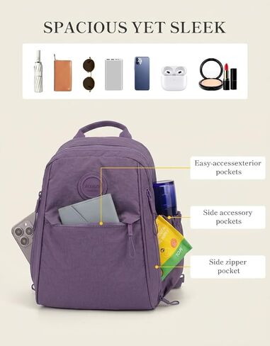 maytopia Mini Backpack for Women Nylon Small Backpack Purse Crossbody Sling Bag Convertible Backpack Casual Shopping Daypack (Purple) in Saudi Arabia
