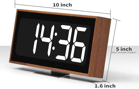 Wooden Digital Desk Clocks Large Electric LED Clock with Large Numbers Clocks Vintage Large Display Room Decor for Kid Bedroom Living Room Kitchen Office in Kuwait