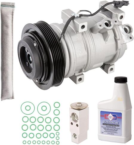 AC Compressor & A/C Kit For Honda Pilot Ridgeline Acura MDX - Includes Drier Filter, Expansion Valve, PAG Oil & O-Rings - BuyAutoParts 60-81512RK NEW in Saudi Arabia