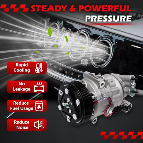 AC Compressor for Chevrolet Cruze 1.4L 2011, Air Conditioning Compressor with Clutch Replace for 13335248 in Saudi Arabia