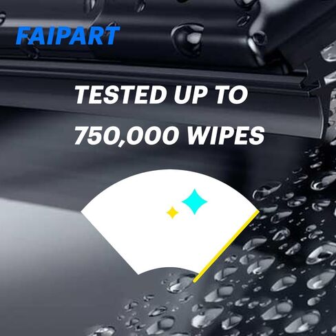 22"+22" Front Driver Side and Passenger Side OEM Replacement Standard Windshield J/U Hook All-Season Metal Wiper Blades Fit for 2009-2018 Dodge Challenger, Pack of 2 in Kuwait