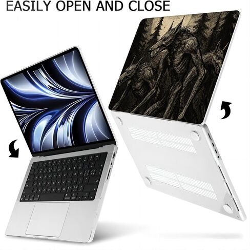 Compatible with MacBook Pro 16-inch, Hard Shell Case with Keyboard Cover and Screen Protector (A2141, 2020 2019 Release) - Wolf MC21821 in Saudi Arabia