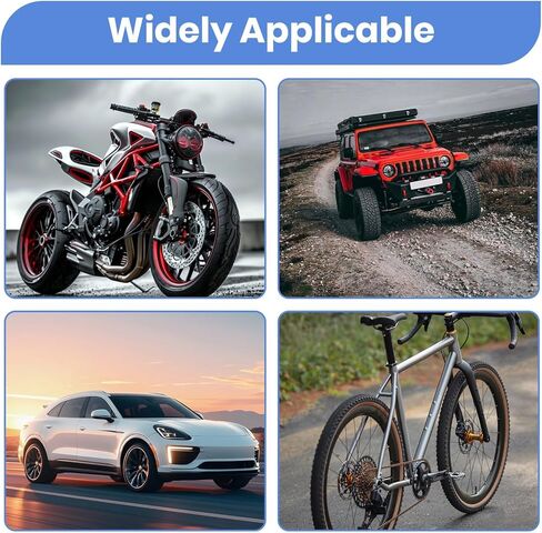 60PCS Vacuum Tire Repair Rubber Nail Kit with 2 Sizes, Screw in Tire Plugs of Tire Punctures with Screwdriver, Self Service Tire Repair Screw Plug, Tire Repair Kit for Car, Truck, Motorcycle, Tractor in Kuwait