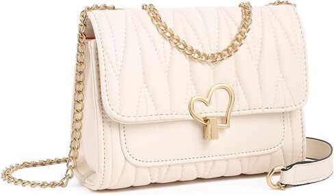 GOIACII Quilted Crossbody Bag Ladies Purse for Women with Chain Strap Soft Vegan Leather in Kuwait