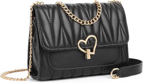 GOIACII Quilted Crossbody Bag Ladies Purse for Women with Chain Strap Soft Vegan Leather in Saudi Arabia