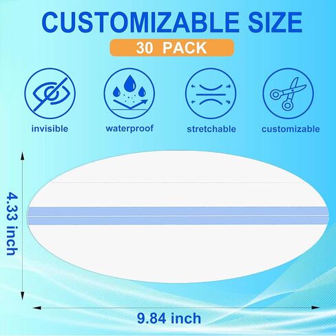 30 قطعة من شريط شد البطن للمعدة المسطحة - شريط رفع البطن الفوري غير مرئي وقابل للتمدد ومقاوم للعرق للبطن - شريط للجسم يمكن ارتداؤه طوال اليوم للنساء in Kuwait