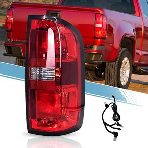 مجموعة مصابيح الذيل متوافقة مع 2004-2012 Chevy Colorado GMC Canyon الفرامل الخلفية للراكب وجانب السائق مع العدسات والإسكان فقط، يستبدل GM2801164 in Kuwait