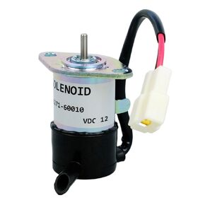16271-60010 12VDC Fuel Shut Off Solenoid Fit for Kubota Engine D1105 D1005 V1505 Kubota Tractors BX2200D BX2230 BX23D BX2660D BX2670 BX2680 F2400 Replace 052600-4151 16271-60012 in Kuwait