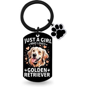 Golden Retriever Keychain Gifts Golden Retriever Dad Mom Gifts For Women Dog Lovers Keychain in Saudi Arabia