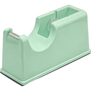 موزع شريط مكتب سطح المكتب، يناسب الأشرطة الأساسية القياسية مقاس 1 بوصة، قاعدة مرجحة غير قابلة للانزلاق، شفرة معدنية حادة، قطع سلس، حامل لفافة لاصق شديد التحمل للمنزل والمكتب والمدرسة والأعمال - أخضر in Kuwait