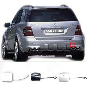 Rear Tow Cover Fit 08-11 Mercedes Benz ML X164 FL for ML280 ML300 ML320 ML350 ML420 ML450 ML500 ML550 63AMG 2008 2009 2010 2011 Bumper Hook Eye Cap 1648853223 White in Kuwait