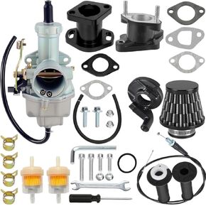 PZ27 27mm Carburetor Compatible with 250cc 200cc 150cc ATV Go Kart Dirt Bike Carb Fits for TaoTao Coolster CG XR100 Predator Coleman CT200U KT196 Baja Mini Bike Go Kart Parts with Air Filter (Black) in Kuwait
