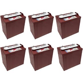 Trojan T-875 8V Deep-Cycle Flooded Battery, 170Ah, Golf Cart, Renewable Energy, Industrial, Marine Use (Pack of 6) in Kuwait