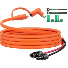 موصل شمسي 6FT إلى كابل محول 8 مم مع DC8020/7909 متوافق مع BLUETTI، Yeti، Anker، Jackery محطة الطاقة المحمولة للتخييم، RV، الاستخدام في حالات الطوارئ in Kuwait