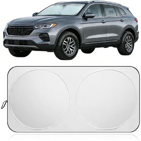 Car Front Windshield Sunshade, Universal Foldable Sun Visor, Blocks 99% Heat & Keeps Interior Cool, Fit for Most Cars,Trucks, SUVs (L: 59" x 27.6") in Saudi Arabia