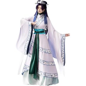 KIRA KIRA Jinshi Moon Fairy Cosplay Costume Doki-R The Apothecary Diaries Jinshi Cosplay Hanfu Costume Uniform Outfit in Kuwait