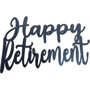 علامة التقاعد السعيدة للخلفية، خلفية تقاعد خشبية للديكور الرسمي المتقاعد المضحك لوازم ديكورات الحفلات للرجال والنساء هدايا كشك الصور الدعائم in Kuwait