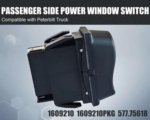 Passenger Side Power Window Switch Compatible with Peterbilt Truck, 1609210 1609210PKG 577.75618 in Kuwait