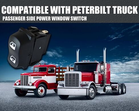 Passenger Side Power Window Switch Compatible with Peterbilt Truck, 1609210 1609210PKG 577.75618 in Kuwait