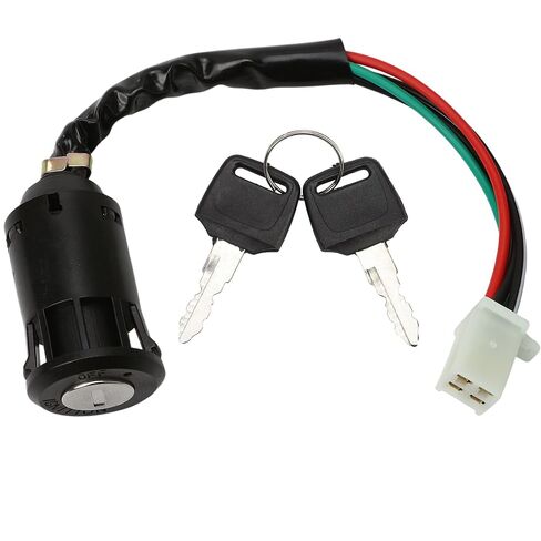 Key Ignition Switch Replacement for Tao Tao 50cc 110cc 125cc 150cc 200cc 250cc Motorcycle ATV Sunl Roketa ATV Quad Super Pocket Dirt Bike Electric Scooter 4 Wire 4 Pin with 2 Keys in Kuwait