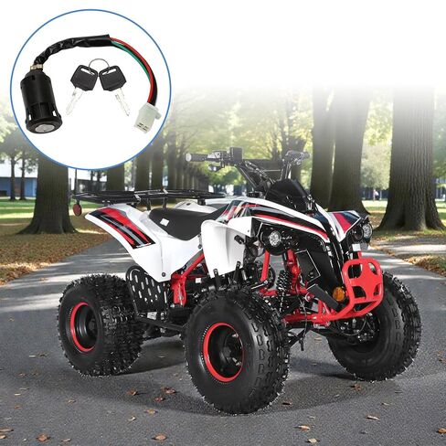 Key Ignition Switch Replacement for Tao Tao 50cc 110cc 125cc 150cc 200cc 250cc Motorcycle ATV Sunl Roketa ATV Quad Super Pocket Dirt Bike Electric Scooter 4 Wire 4 Pin with 2 Keys in Kuwait