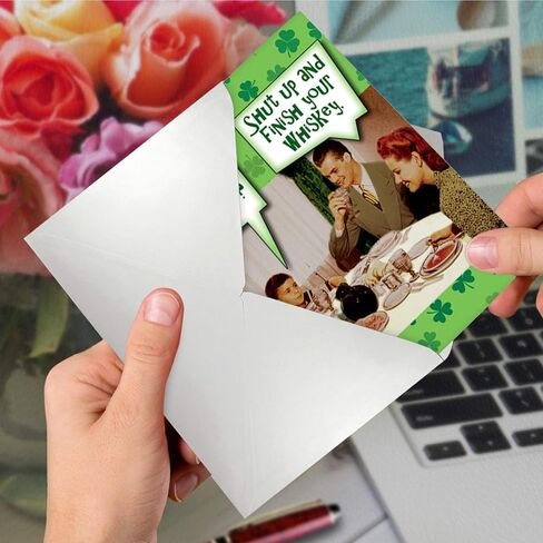 NobleWorks - 1 Funny Card for St Patrick's Day - Saint Pattys Irish Humor, Fun Greeting with Envelope - Are We Irish C6761SPG in Saudi Arabia