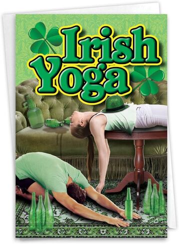 NobleWorks - 1 Funny Card for St Patrick's Day - Saint Pattys Irish Humor, Fun Greeting with Envelope - Are We Irish C6761SPG in Saudi Arabia