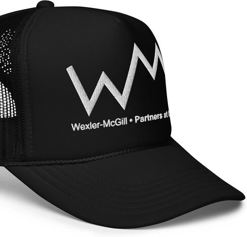 Donkey Tees Wexler McGill Lawyer Law Firm - Saul Goodman Show Humor Fan - Adjustable Foam Trucker Hat Black in Kuwait