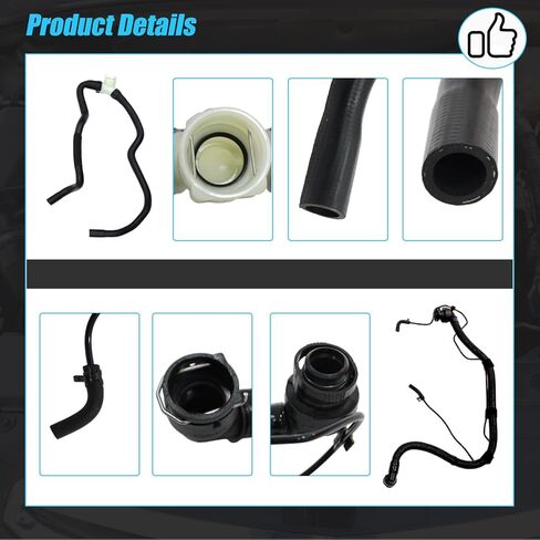 AUCERAMIC 6 قطع مبرد المحرك وخرطوم السخان، أنبوب PCV، مجموعة أنابيب مدخل ومخرج المبرد تناسب 2011-2016 لسيارة Chevy Cruze 1.4L استبدال 13251447 13251435 13291779 94543097 25193343 55596898 in Saudi Arabia