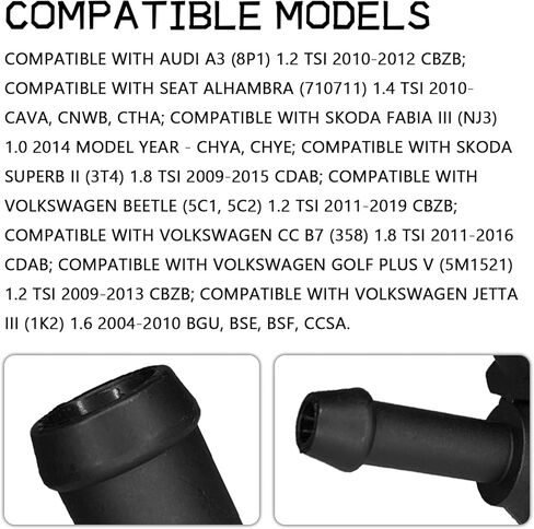 موصل خرطوم سخان سائل تبريد المحرك متوافق مع VW Golf Passat CC Eos Tiguan Beetle، Audi A3 TT Q3 Quattro استبدال 1K0122291C 1K0122101BB 1K0122101BC محول أنابيب مياه تبريد المبرد in Kuwait