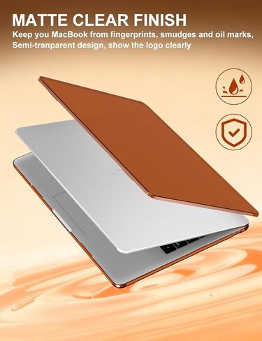 مجموعة حافظة صلبة شفافة غير لامعة من PHOCAR لجهاز MacBook Air 13.6 بوصة من موديلات M4/M3/M2 A3240/A3113/A2681، غطاء واقٍ مضاد لبصمات الأصابع مع غطاء لوحة المفاتيح، واقي شاشة ولوحة ماوس in Kuwait