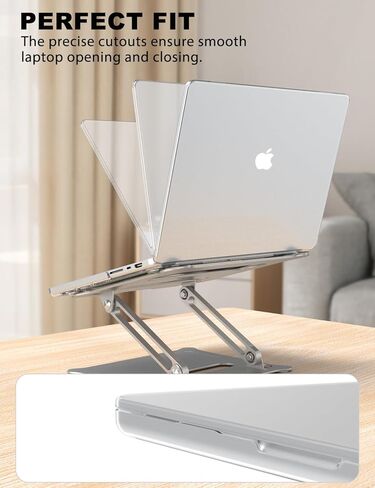 حافظة PHOCAR شفافة لجهاز MacBook Pro 14 بوصة M5 (M4/M3/M2/M1Pro)، غطاء MacBook Pro 14 فائق النحافة مع غطاء لوحة المفاتيح، واقي الشاشة ولوحة الماوس، مجموعة ملحقات الحماية الكاملة لجهاز MacBook Pro 14" in Kuwait