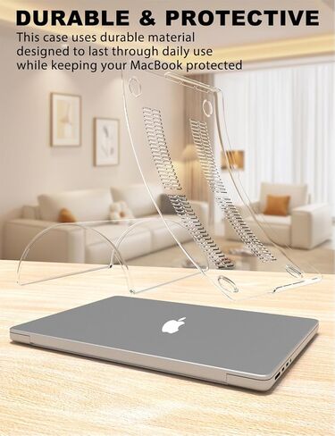 حافظة PHOCAR شفافة لجهاز MacBook Pro 14 بوصة M5 (M4/M3/M2/M1Pro)، غطاء MacBook Pro 14 فائق النحافة مع غطاء لوحة المفاتيح، واقي الشاشة ولوحة الماوس، مجموعة ملحقات الحماية الكاملة لجهاز MacBook Pro 14" in Kuwait