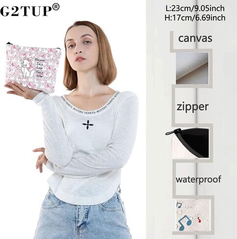 G2TUP كارتون كات مكياج حقيبة مستحضرات تجميل هدية لمحبي أفلام القطط لأنني سيدة فيلم كرتوني هدية تحت عنوان (أنا سيدة جديدة) in Saudi Arabia