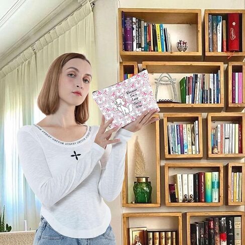 G2TUP كارتون كات مكياج حقيبة مستحضرات تجميل هدية لمحبي أفلام القطط لأنني سيدة فيلم كرتوني هدية تحت عنوان (أنا سيدة جديدة) in Saudi Arabia