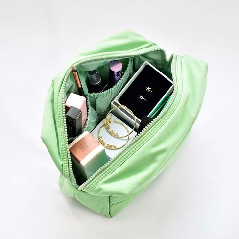 Sorority Shop Kappa Delta Makeup Bag - Puffer Style with Sorority Letters, Travel Cosmetic Bag with Zipper Closure, Perfect Kappa Delta Sorority Gifts for Women in Saudi Arabia