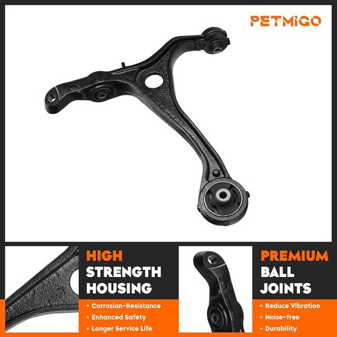 Front Lower Control Arms w/Ball Joints Replacement Suspension Kit for Honda Accord 2003-2007, for Acura TSX 2004-2008 Left & Right Side K80228 K640289 K640290 (4PCS) in Saudi Arabia