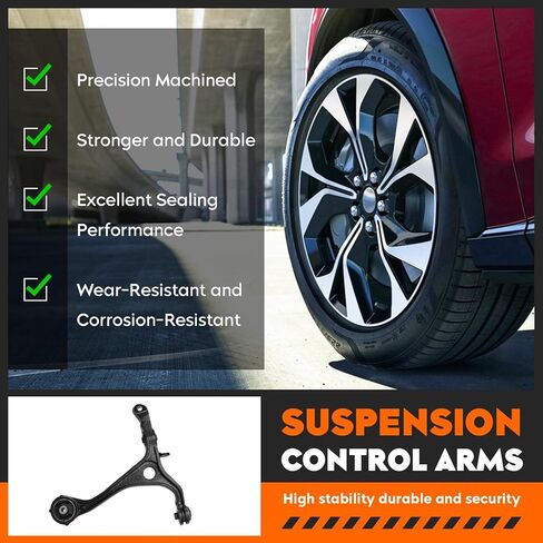 Front Lower Control Arms w/Ball Joints Replacement Suspension Kit for Honda Accord 2003-2007, for Acura TSX 2004-2008 Left & Right Side K80228 K640289 K640290 (4PCS) in Saudi Arabia