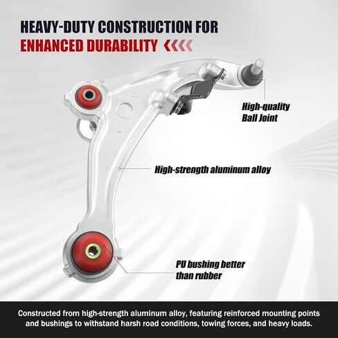 قطعتان من أذرع التحكم الأمامية السفلية مع مجموعات تعليق مفاصل كروية لـ 2007-2012 Nissan Altima، 2013 Altima Coupe 2-Door فقط، استبدال K620195 K620196 in Kuwait