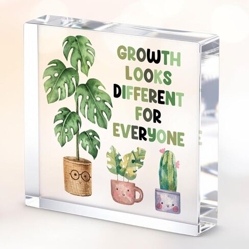 Inspirational Gifts for Women Men Friends, Motivational Desk Decor Acrylic Sign 4X4 Inch, Pastel Purple Star Desk Decorative Signs for Table Top Cubicle Room Office in Kuwait